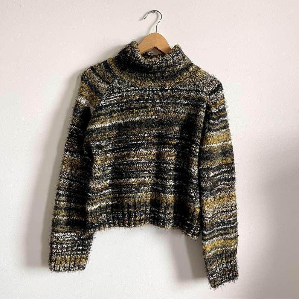 ARITZIA BABATON Titus Knit Sweater Turtleneck Wool Alpaca Blend - Picture 2 of 9